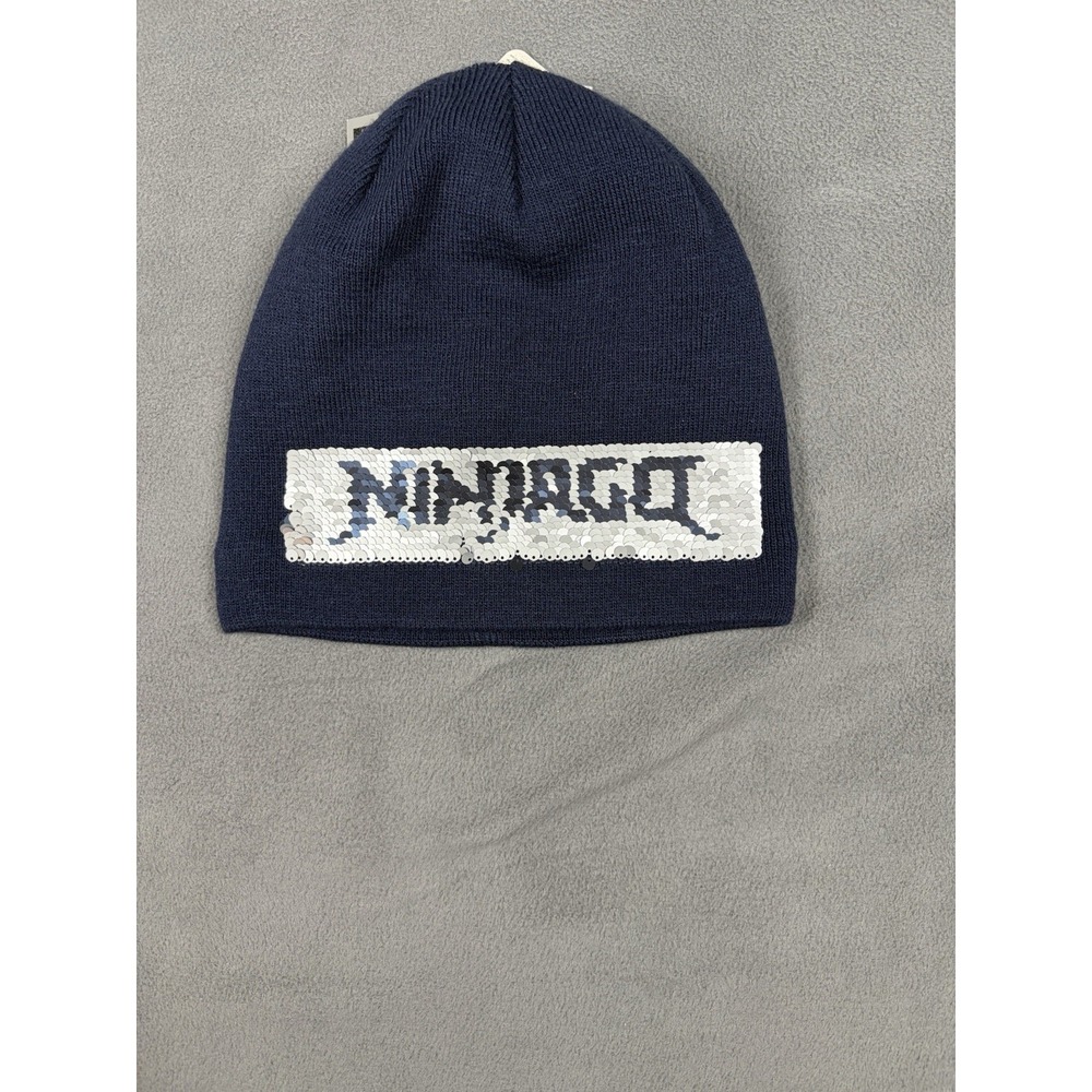 LEGO Wear Ninjago Beanie Blue Boys Size 3-7 Years Knit Winter Hat Excellent